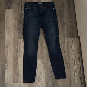 Good American Good Legs Dark Indigo Skinny Jeans
